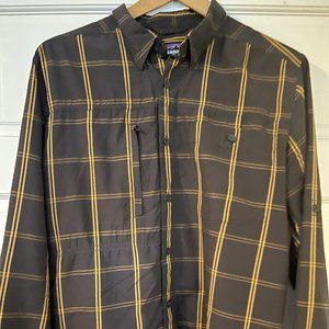 Patagonia Men's Gallegos Long Sleeve  Button Front Shirt Size Medium